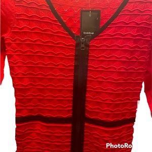 NWT Red Bodycon BeBe Dress